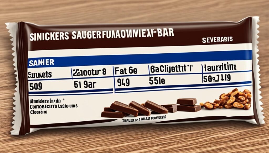 snickers fun size nutritional value